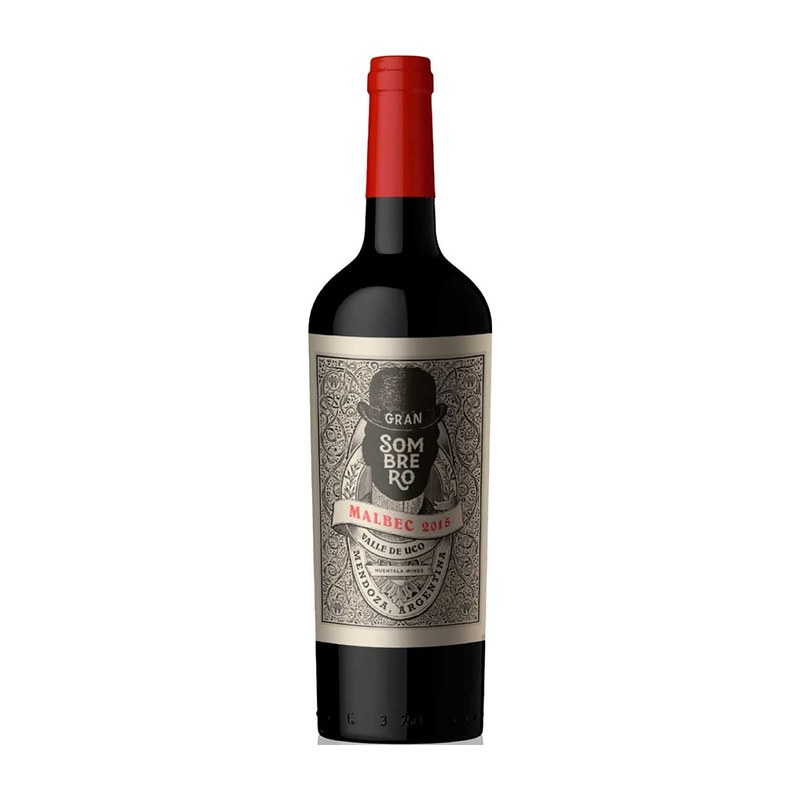 Botella de Gran Sombrero Malbec Magnum