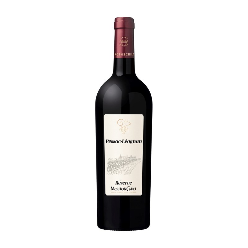 Botella de Mouton Cadet Reserve Pessac Leognan