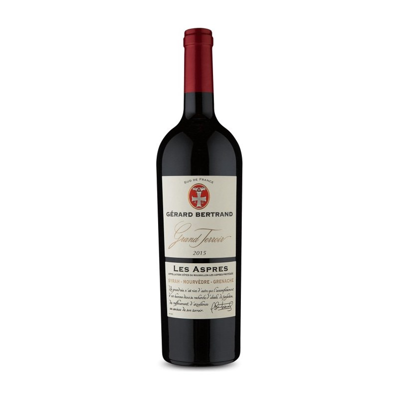 Botella de Gerard Bertrand Cotes du Roussillon Villages Les Aspres