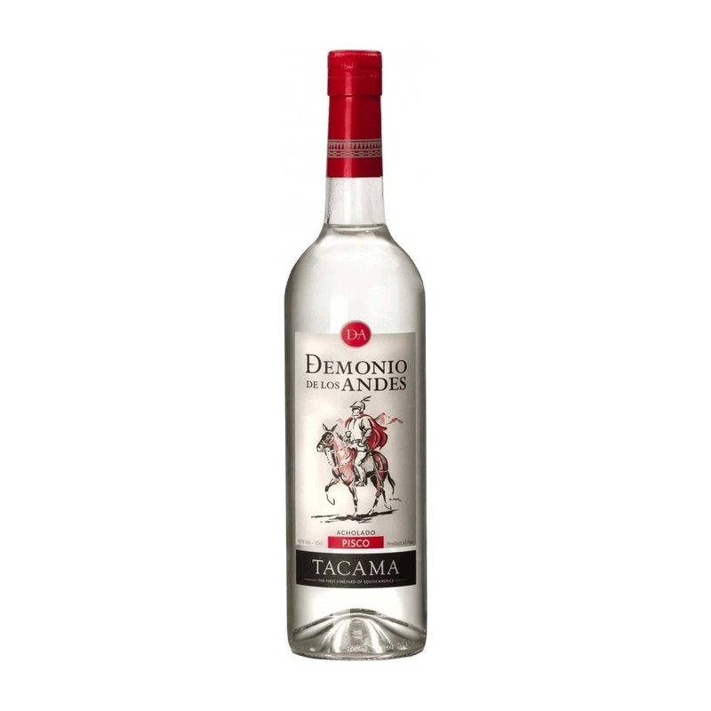 Botella de Pisco Acholado Demonio de los Andes