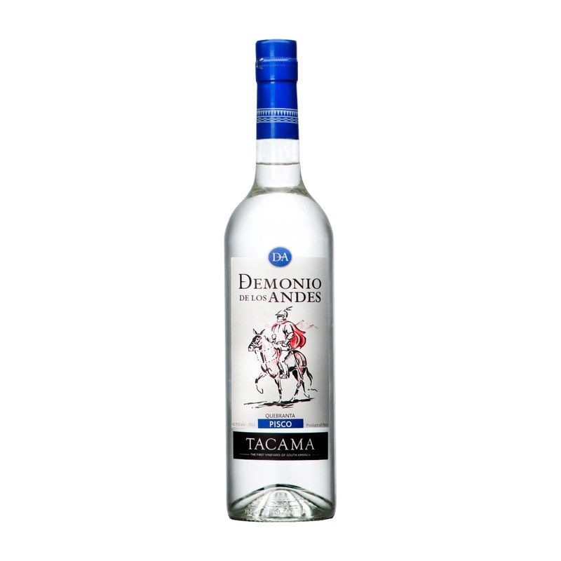 Botella de Pisco Quebranta Demonio de los Andes