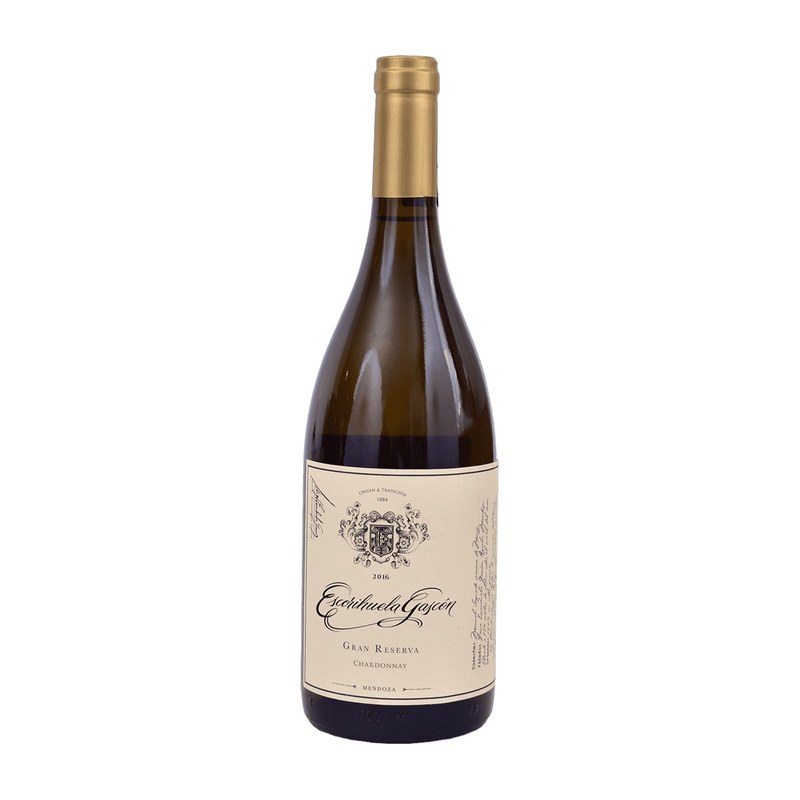 Botella de Escorihuela Gascon Gran Reserva Chardonnay