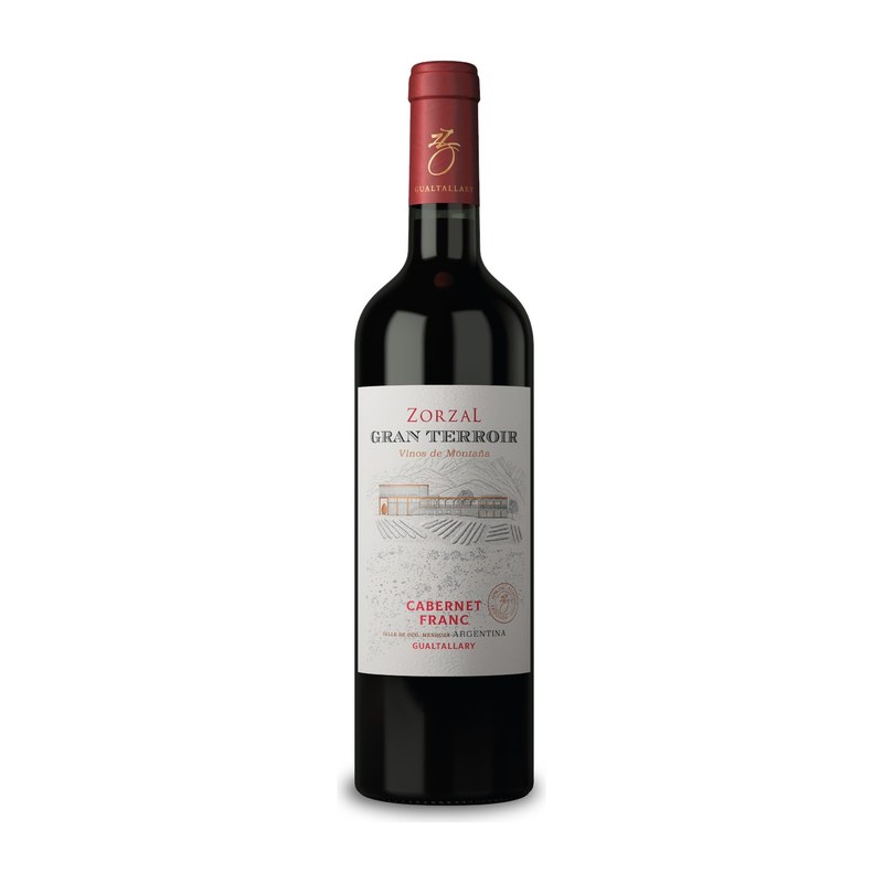 Botella de Zorzal Gran Terroir Cabernet Franc