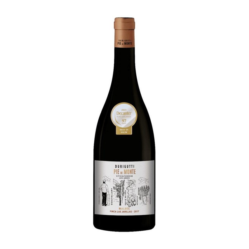 Botella de Durigutti Pie de Monte Malbec Finca Las Jarillas