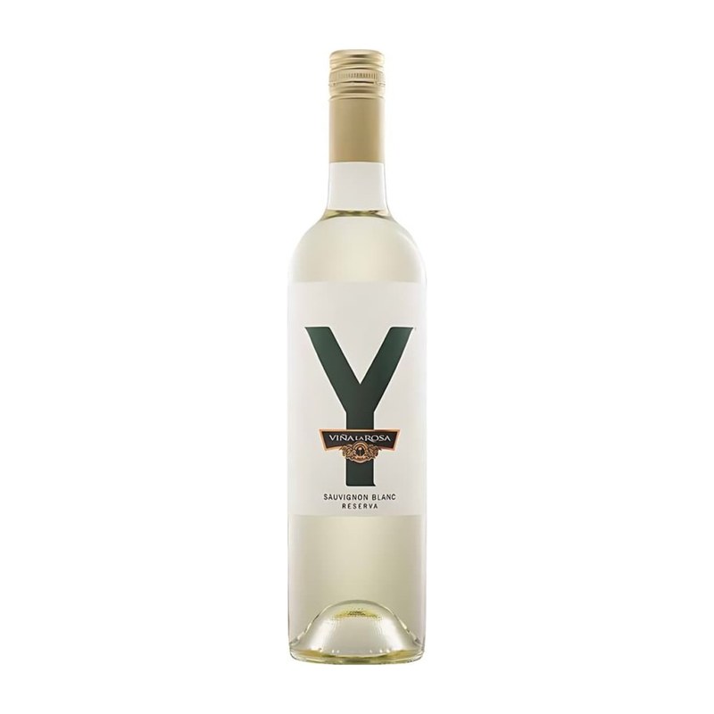 Botella de Viña La Rosa y Sauvignon Blanc Reserva