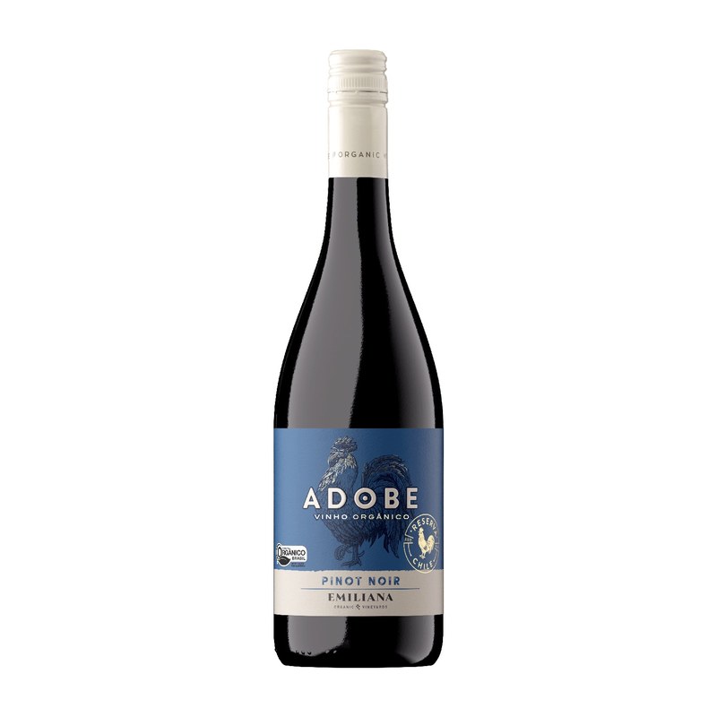 Botella de Emiliana Adobe Pinot Noir