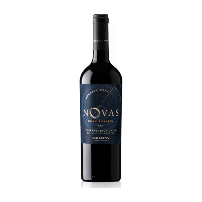 Botella de Emiliana Novas Gran Reserva Cabernet Sauvignon